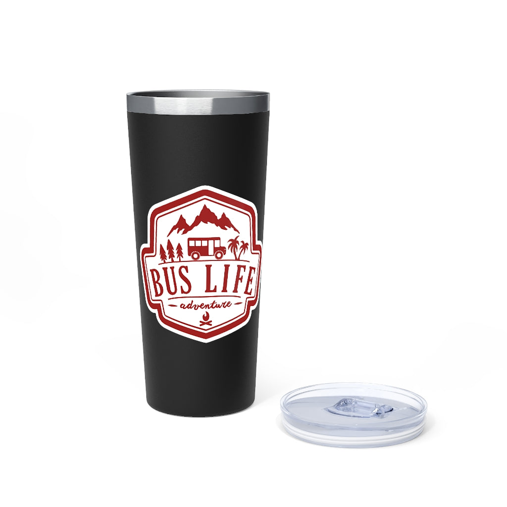 Bus Life Adventure Logo - Copper Vacuum Insulated Tumbler, 22oz