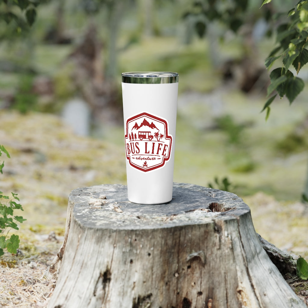 Bus Life Adventure Logo - Copper Vacuum Insulated Tumbler, 22oz