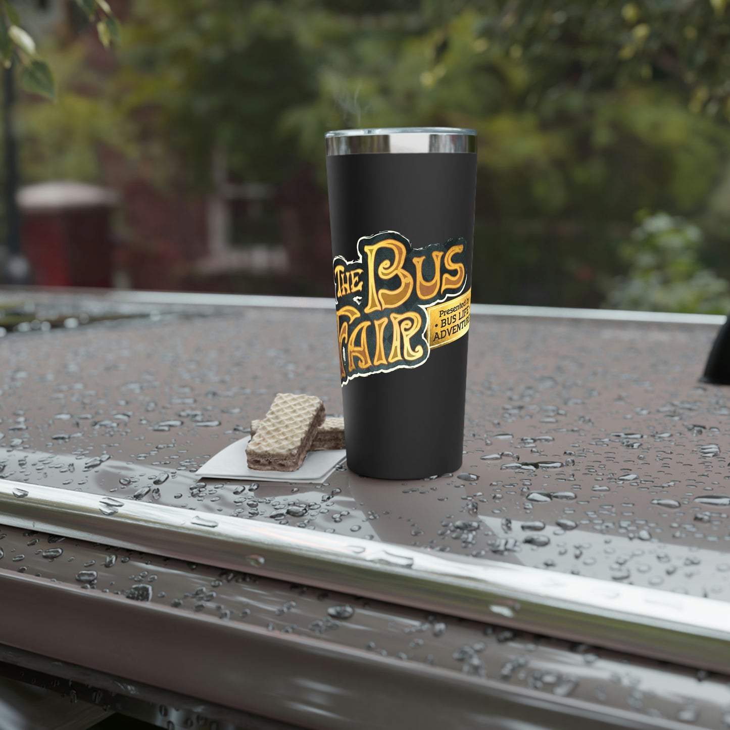 The Bus Fair Logo Copper Vacuum Insulated Tumbler, 22oz