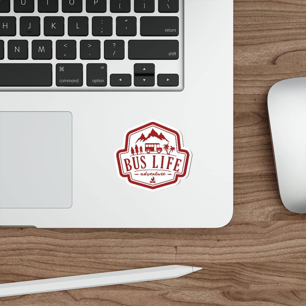 Bus Life Adventure Logo - Die-Cut Sticker