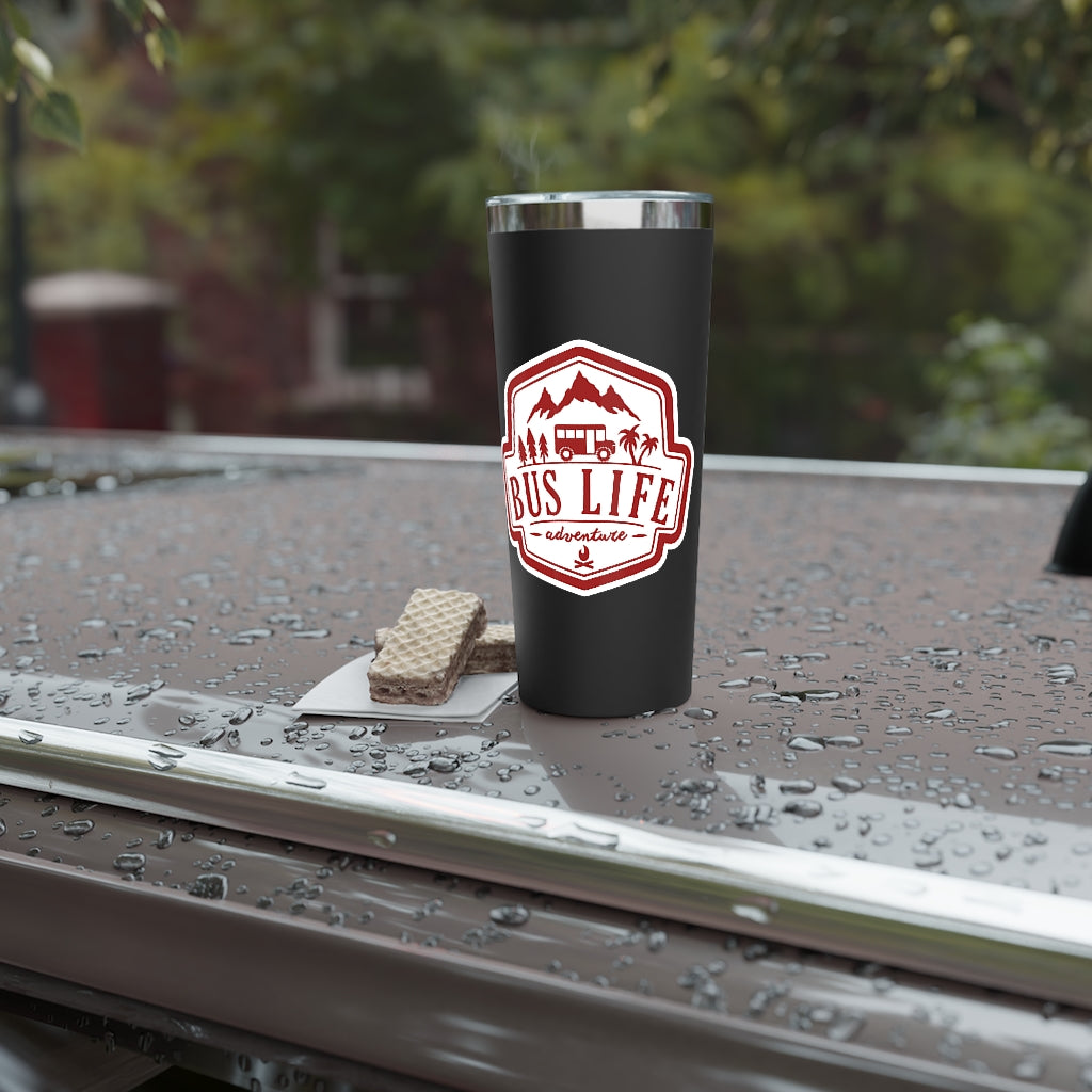 Bus Life Adventure Logo - Copper Vacuum Insulated Tumbler, 22oz