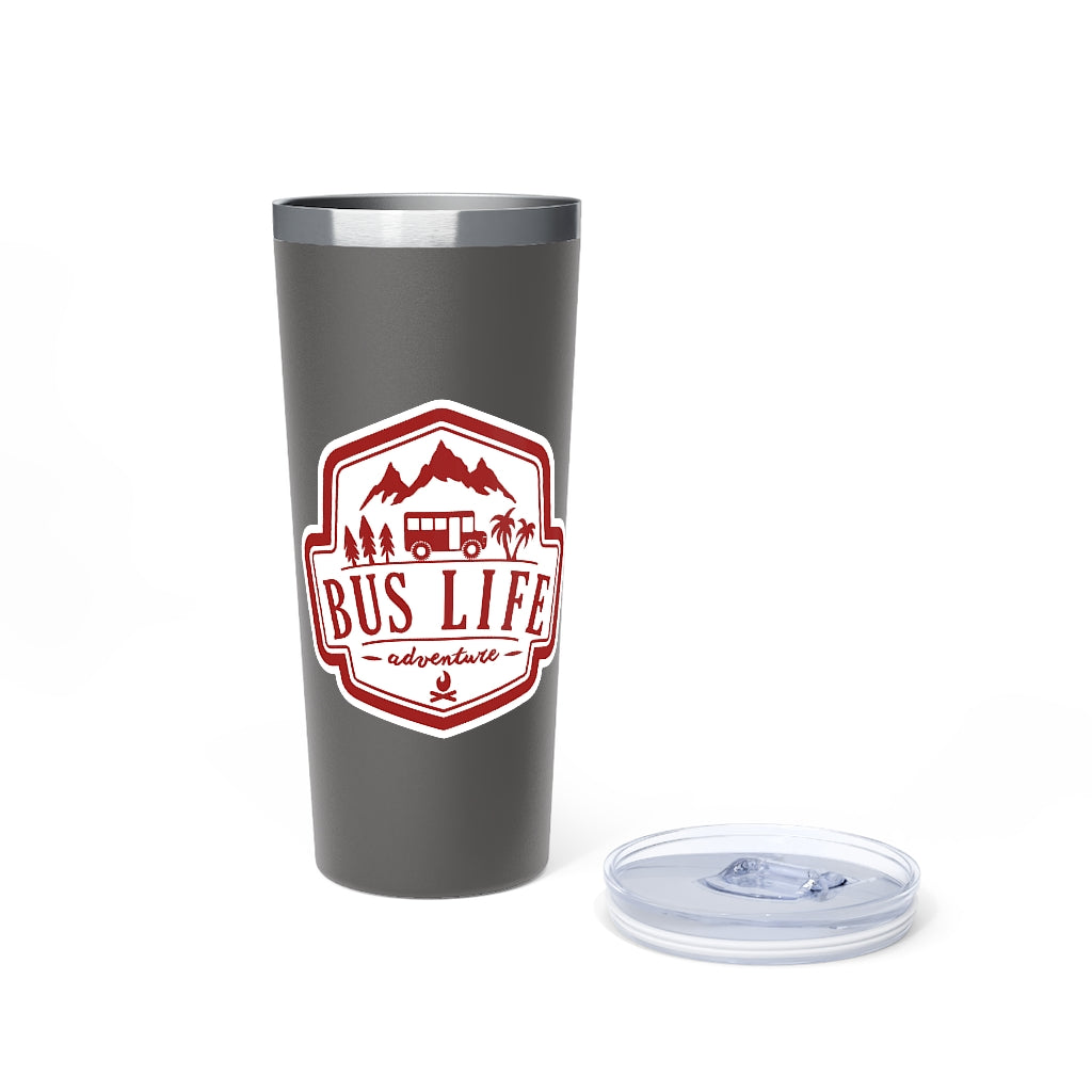 Bus Life Adventure Logo - Copper Vacuum Insulated Tumbler, 22oz
