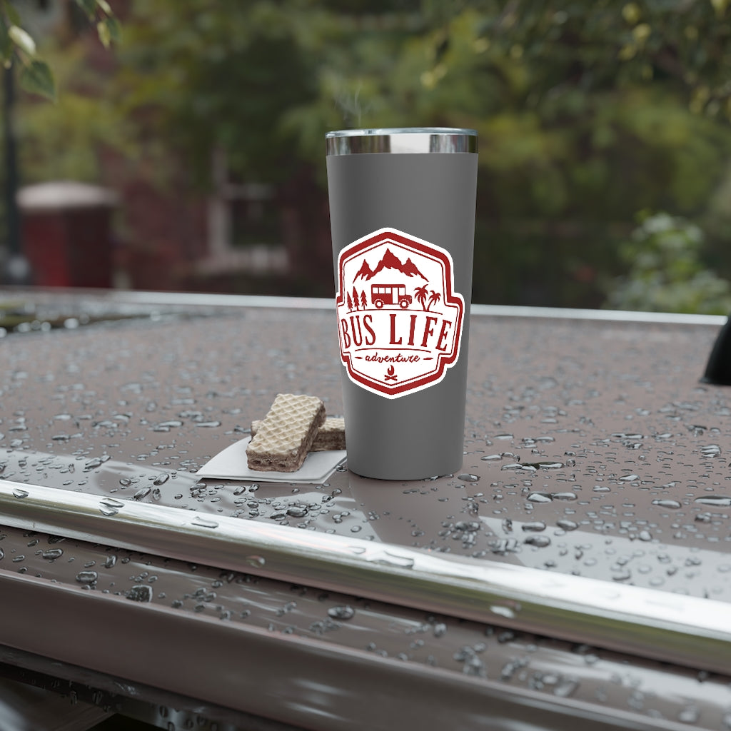 Bus Life Adventure Logo - Copper Vacuum Insulated Tumbler, 22oz