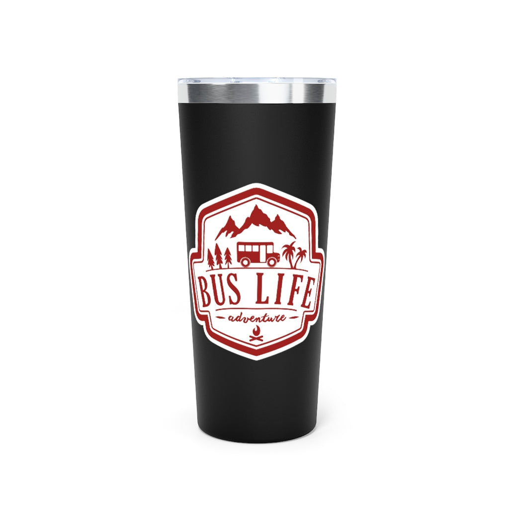 Bus Life Adventure Logo - Copper Vacuum Insulated Tumbler, 22oz