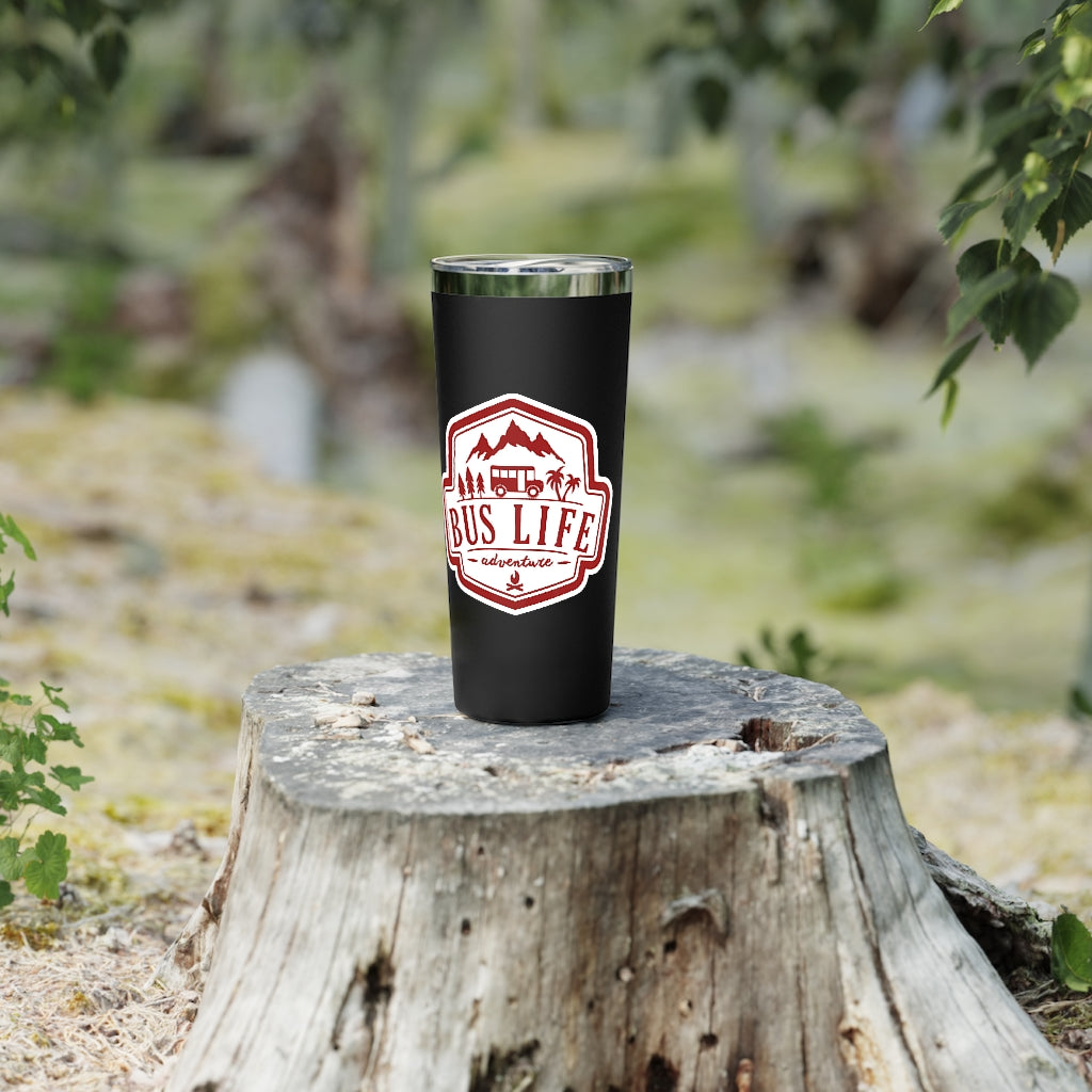 Bus Life Adventure Logo - Copper Vacuum Insulated Tumbler, 22oz