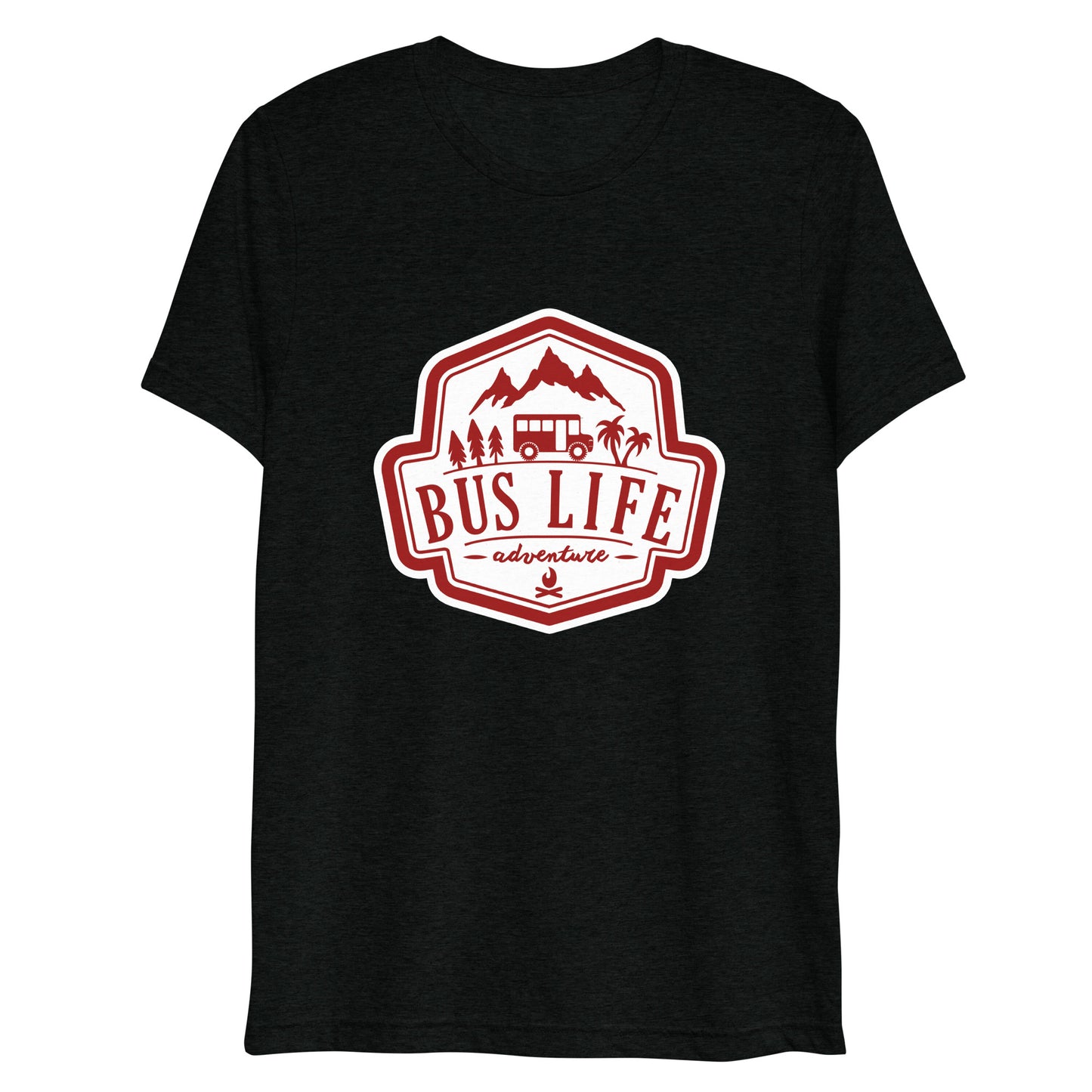 Bus Life Adventure Logo - Unisex Tri-blend T-shirt