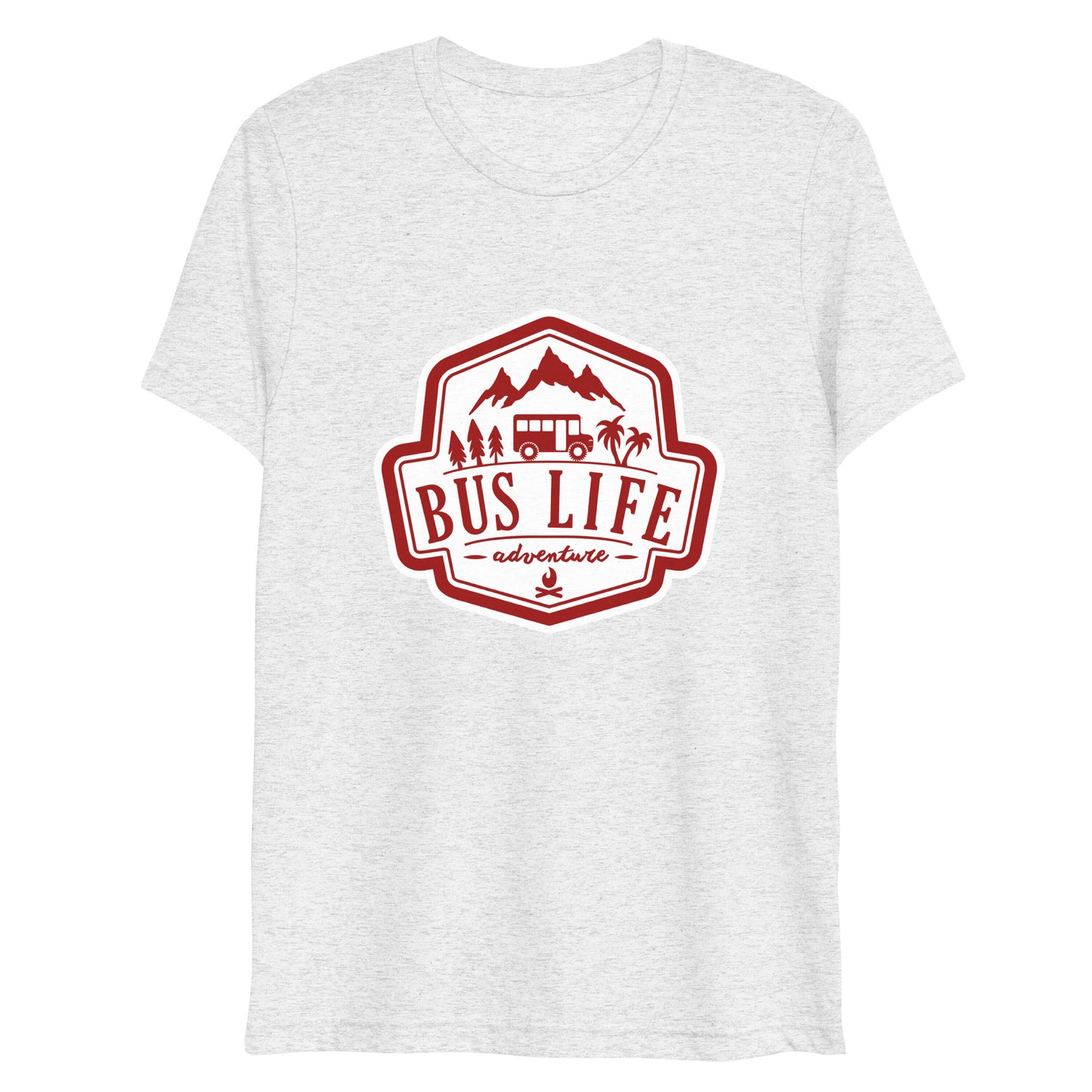 Bus Life Adventure Logo - Unisex Tri-blend T-shirt