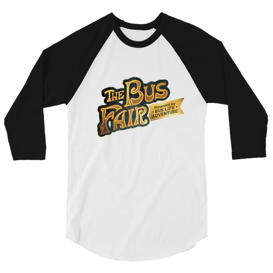 The Bus Fair Logo - 3/4 Sleeve Baseball T