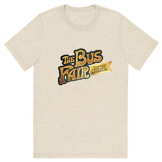 The Bus Fair Logo - Cream Unisex Tri-blend T-shirt