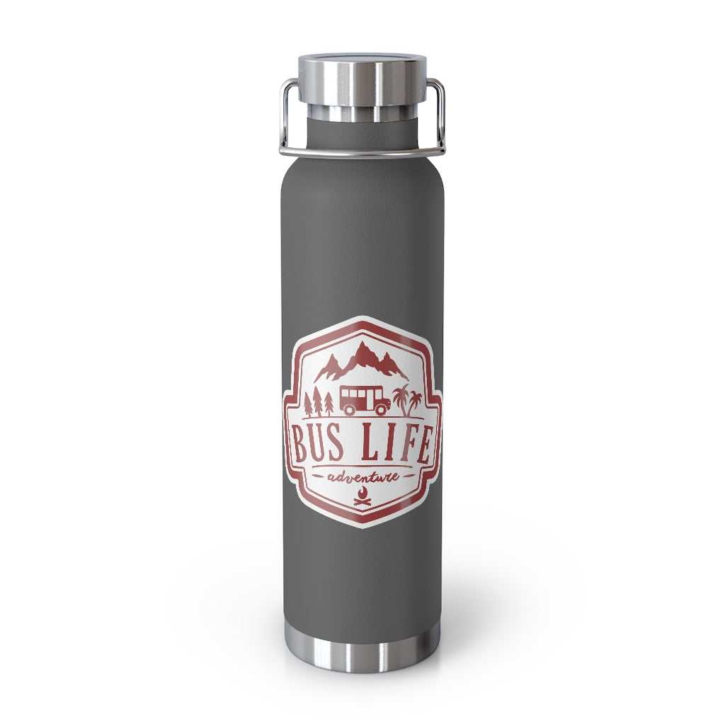 Bus Life Adventure Logo - 22oz Vacuum Insulated Bottle