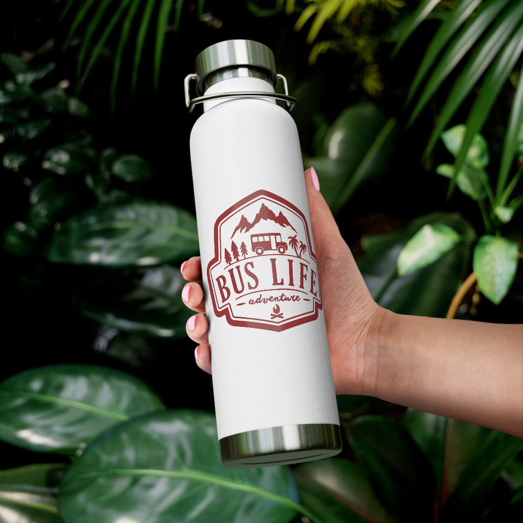 Bus Life Adventure Logo - 22oz Vacuum Insulated Bottle