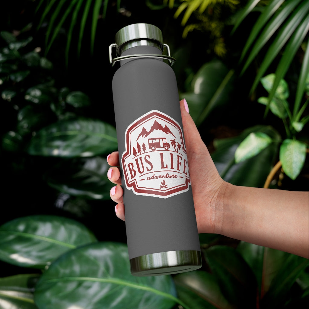 Bus Life Adventure Logo - 22oz Vacuum Insulated Bottle