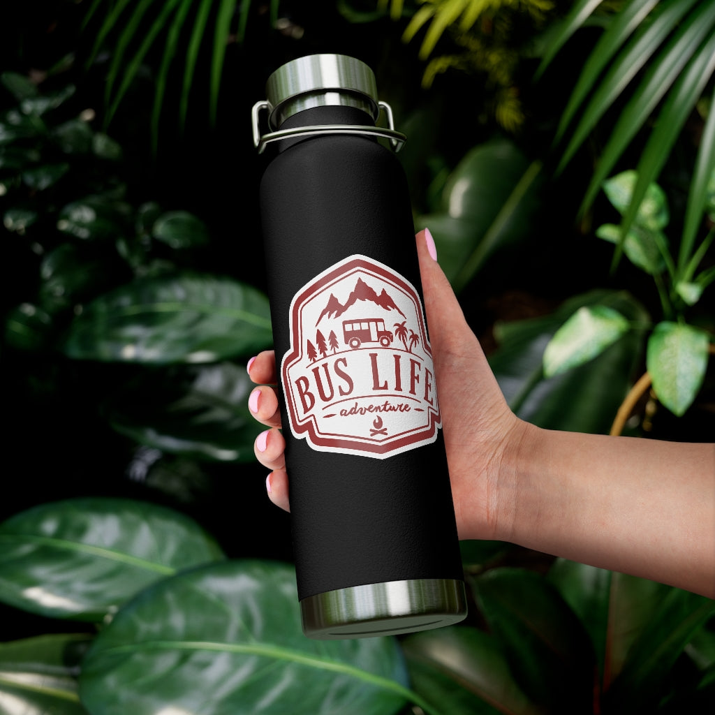 Bus Life Adventure Logo - 22oz Vacuum Insulated Bottle