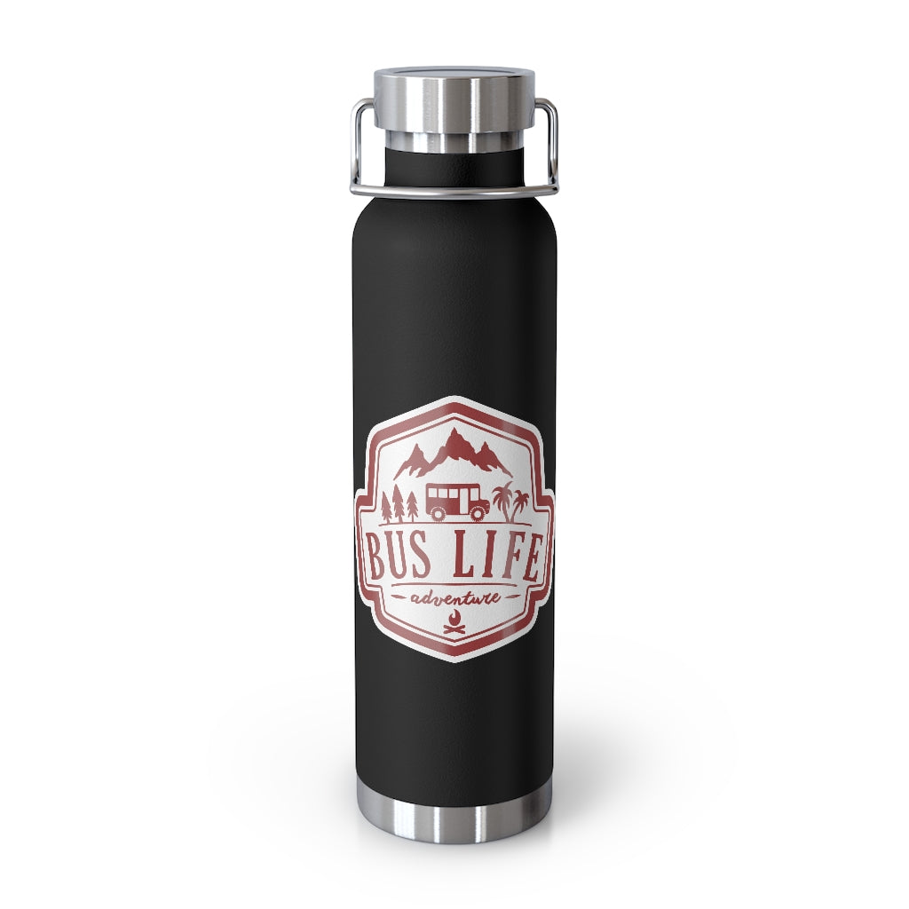 Bus Life Adventure Logo - 22oz Vacuum Insulated Bottle