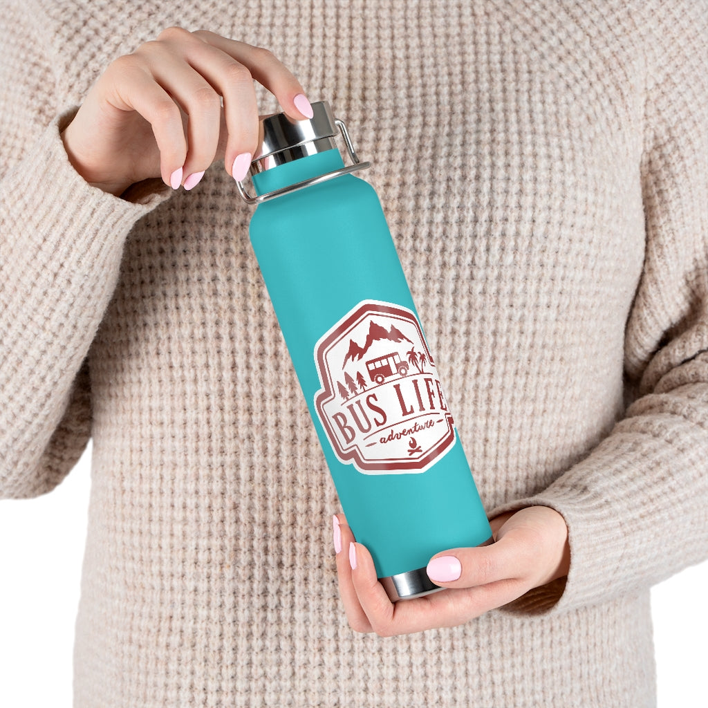 Bus Life Adventure Logo - 22oz Vacuum Insulated Bottle