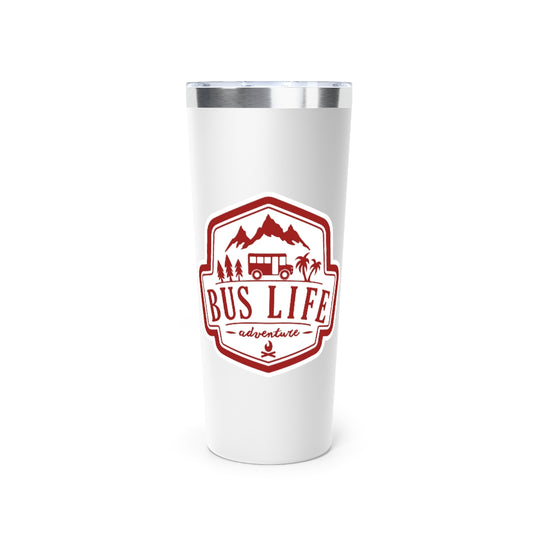 Bus Life Adventure Logo - Copper Vacuum Insulated Tumbler, 22oz