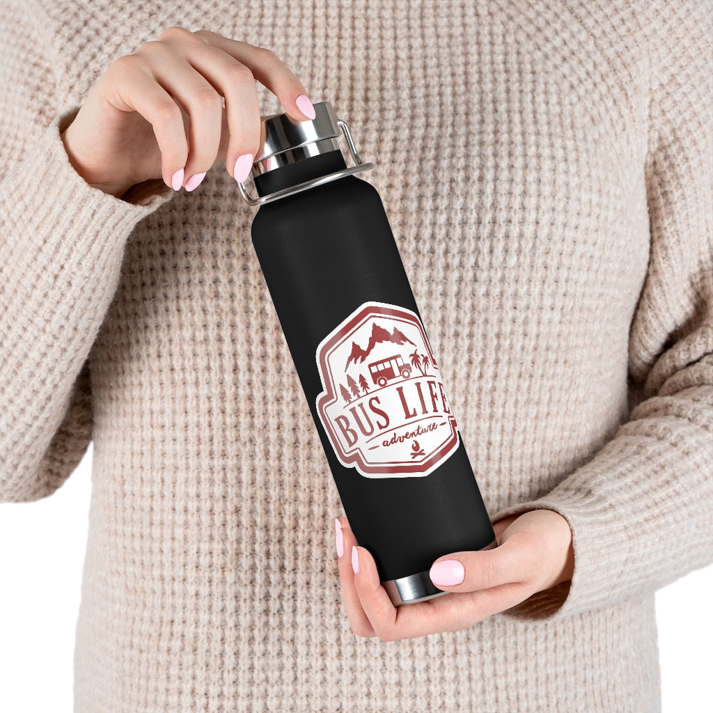 Bus Life Adventure Logo - 22oz Vacuum Insulated Bottle