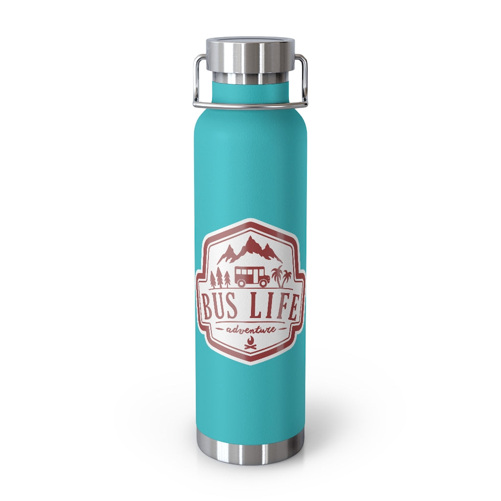 Bus Life Adventure Logo - 22oz Vacuum Insulated Bottle
