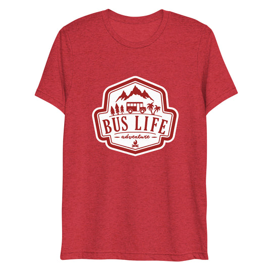 Bus Life Adventure Logo - Unisex Tri-blend T-shirt