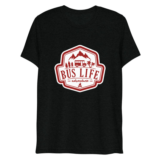 Bus Life Adventure Logo - Unisex Tri-blend T-shirt