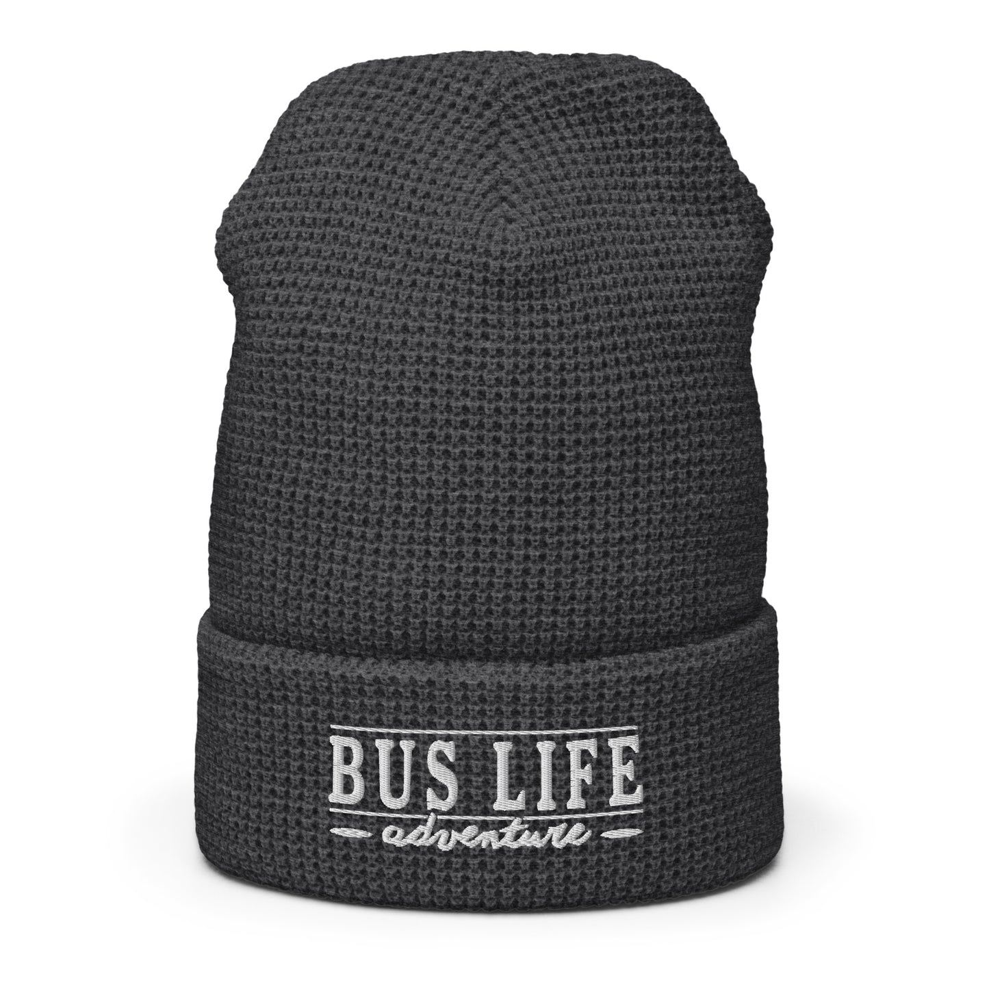 Bus Life Adventure Logo - Waffle beanie